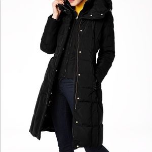 Cole Han Signature Quilted Down Black Coat Size L